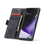 CASEME 013 Series Simplicity Auto-absorbed Læder Cover Pung til Samsung Galaxy Note20/Note20 5G