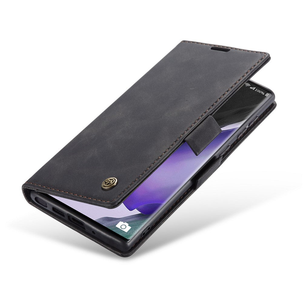 CASEME 013 Series Simplicity Auto-absorbed Læder Cover Pung til Samsung Galaxy Note20/Note20 5G