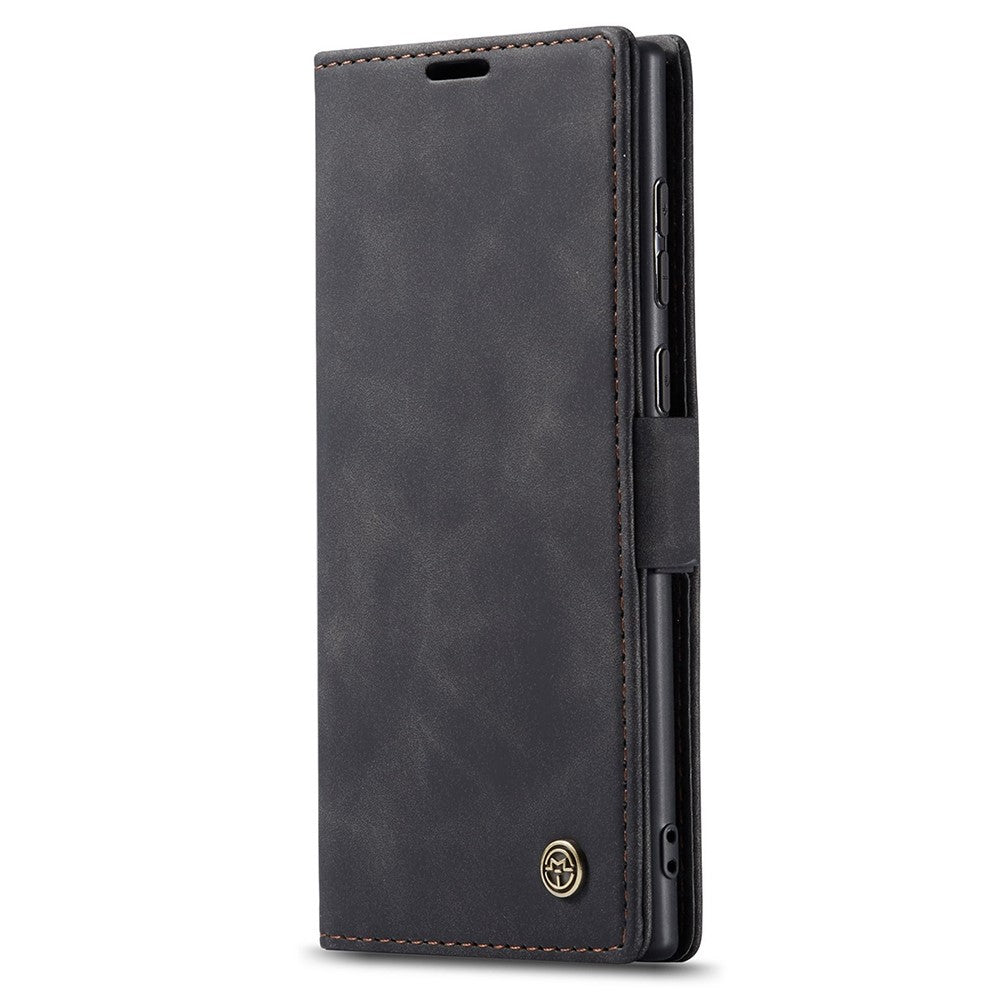 CASEME 013 Series Simplicity Auto-absorbed Leather Wallet Case for Samsung Galaxy Note20 Ultra/Note20 Ultra 5G