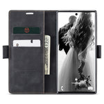 CASEME 013 Series Simplicity Auto-absorbed Leather Wallet Case for Samsung Galaxy Note20 Ultra/Note20 Ultra 5G
