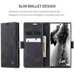 CASEME 013 Series Simplicity Auto-absorbed Leather Wallet Case for Samsung Galaxy Note20 Ultra/Note20 Ultra 5G