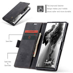 CASEME 013 Series Simplicity Auto-absorbed Leather Wallet Case for Samsung Galaxy Note20 Ultra/Note20 Ultra 5G