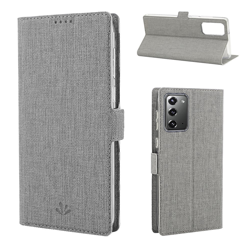 VILI DMK Cross Texture Double Magnetic Clasp Leather Wallet Covering Case for Samsung Galaxy Note20/Note20 5G