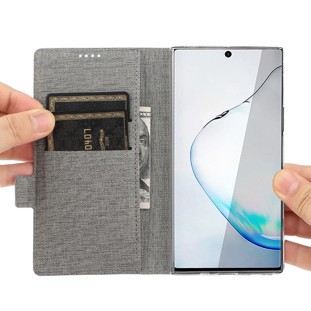 VILI DMK Cross Texture Double Magnetic Clasp Leather Wallet Covering Case for Samsung Galaxy Note20/Note20 5G