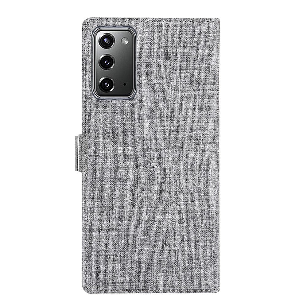 VILI DMK Cross Texture Double Magnetic Clasp Leather Wallet Covering Case for Samsung Galaxy Note20/Note20 5G