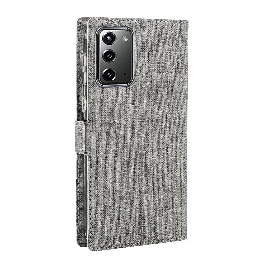 VILI DMK Cross Texture Double Magnetic Clasp Leather Wallet Covering Case for Samsung Galaxy Note20/Note20 5G