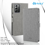 VILI DMK Cross Texture Double Magnetic Clasp Leather Wallet Covering Case for Samsung Galaxy Note20/Note20 5G