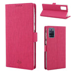 VILI DMK Cross Texture Double Magnetic Clasp Leather Wallet Case for Samsung Galaxy A31