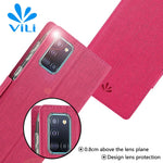 VILI DMK Cross Texture Double Magnetic Clasp Leather Wallet Case for Samsung Galaxy A31