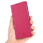 VILI DMK Cross Texture Double Magnetic Clasp Leather Wallet Case for Samsung Galaxy A31
