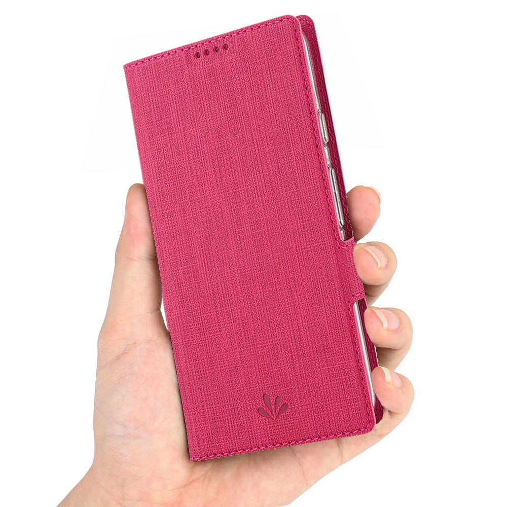 VILI DMK Cross Texture Double Magnetic Clasp Leather Wallet Case for Samsung Galaxy A31