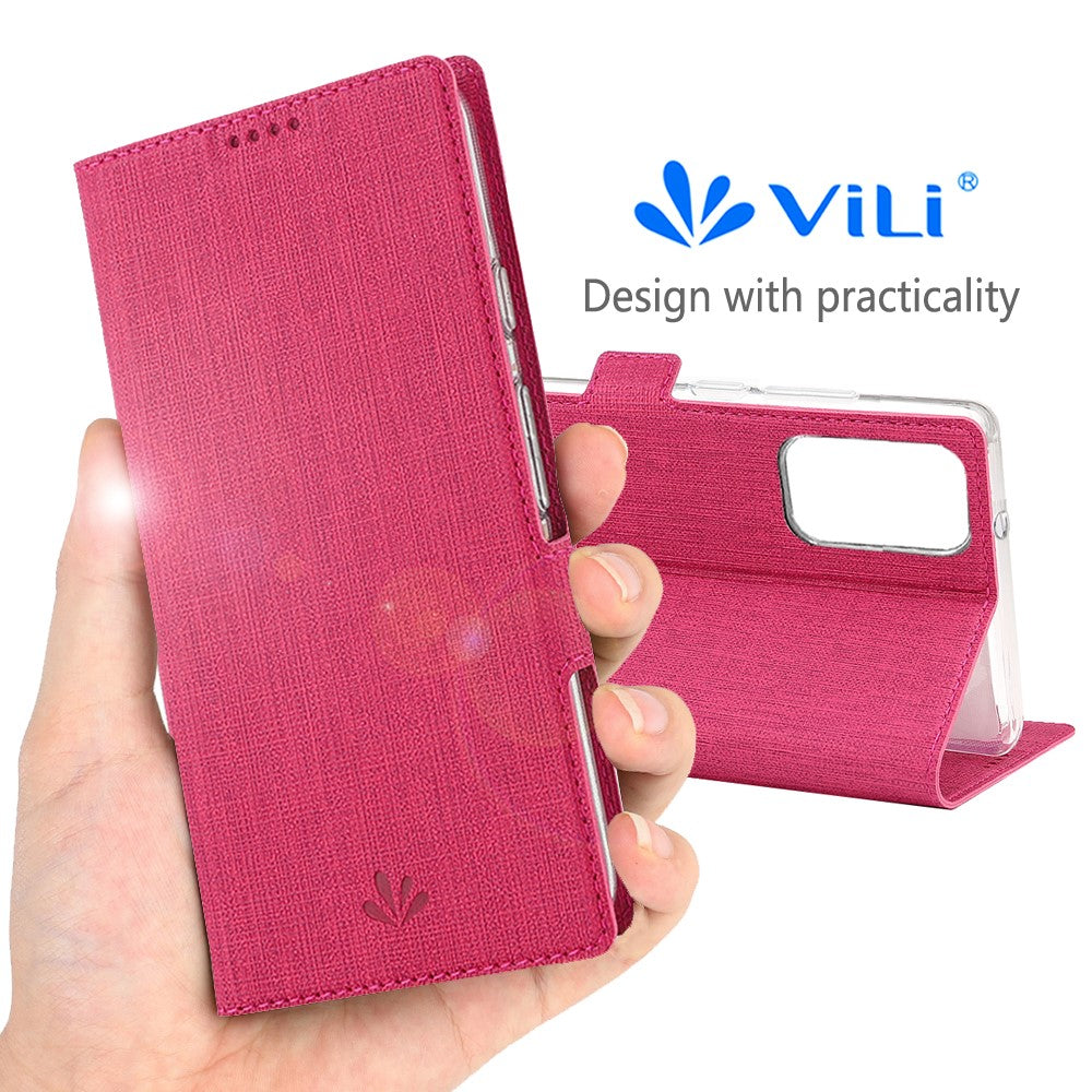 VILI DMK Cross Texture Double Magnetic Clasp Leather Wallet Case for Samsung Galaxy A31