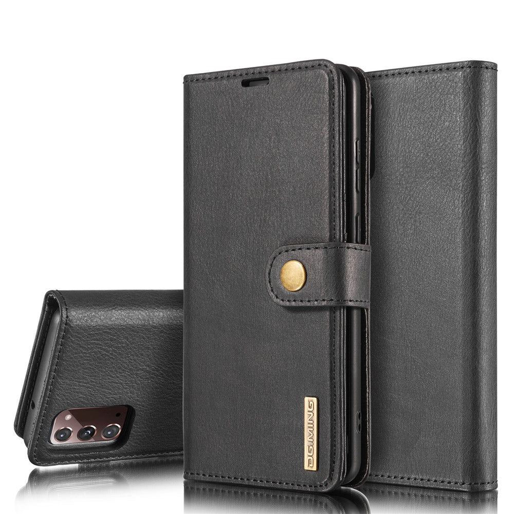 DG.MING Aftageligt 2-i-1 PC-bagcover + Splittet Lædercover til Samsung Galaxy Note20 / Note20 5G