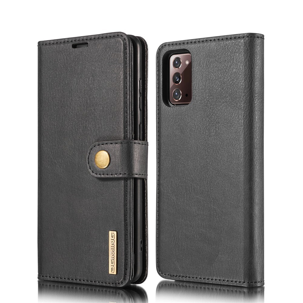 DG.MING Aftageligt 2-i-1 PC-bagcover + Splittet Lædercover til Samsung Galaxy Note20 / Note20 5G