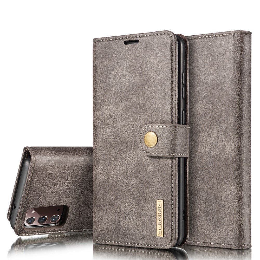 DG.MING Aftageligt 2-i-1 PC-bagcover + Splittet Lædercover til Samsung Galaxy Note20 / Note20 5G