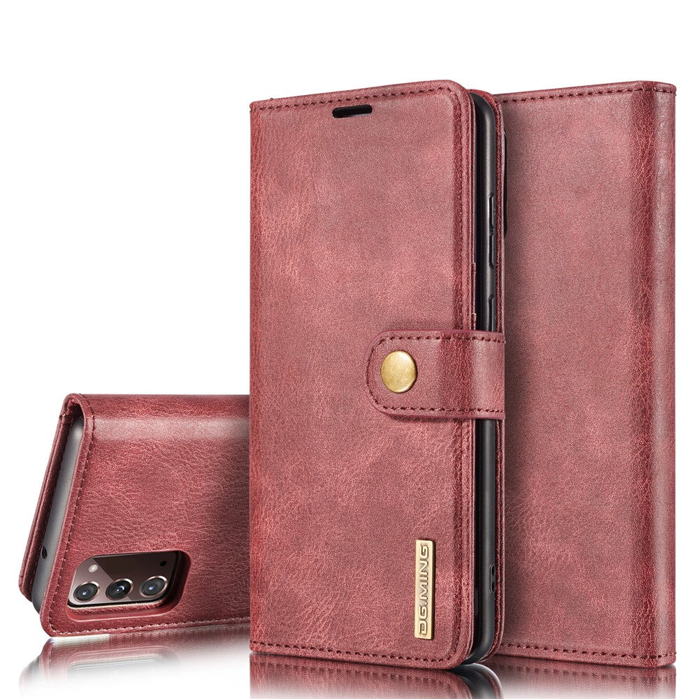 DG.MING Aftageligt 2-i-1 PC-bagcover + Splittet Lædercover til Samsung Galaxy Note20 / Note20 5G