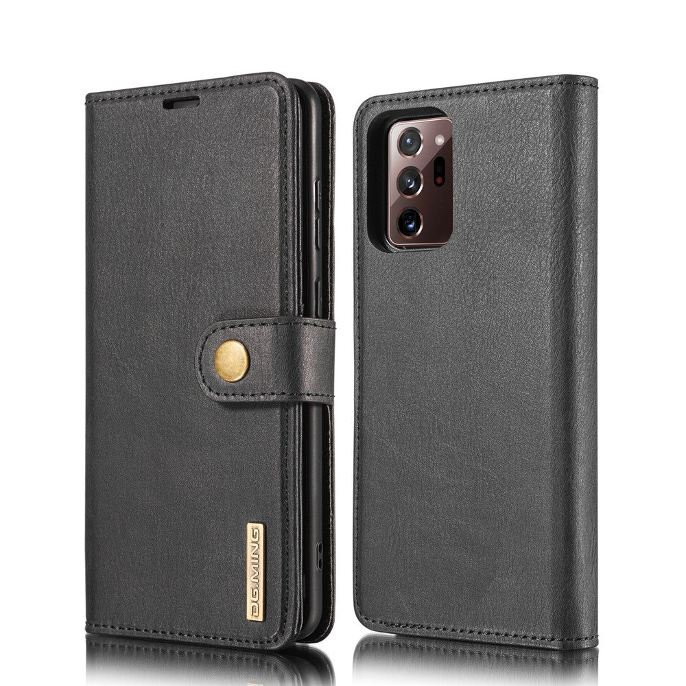 DG.MING For Samsung Galaxy Note20 Ultra / Note20 Ultra 5G Wallet Phone Case Detachable 2 in 1 Leather Shell Shockproof Flip Protective Cover