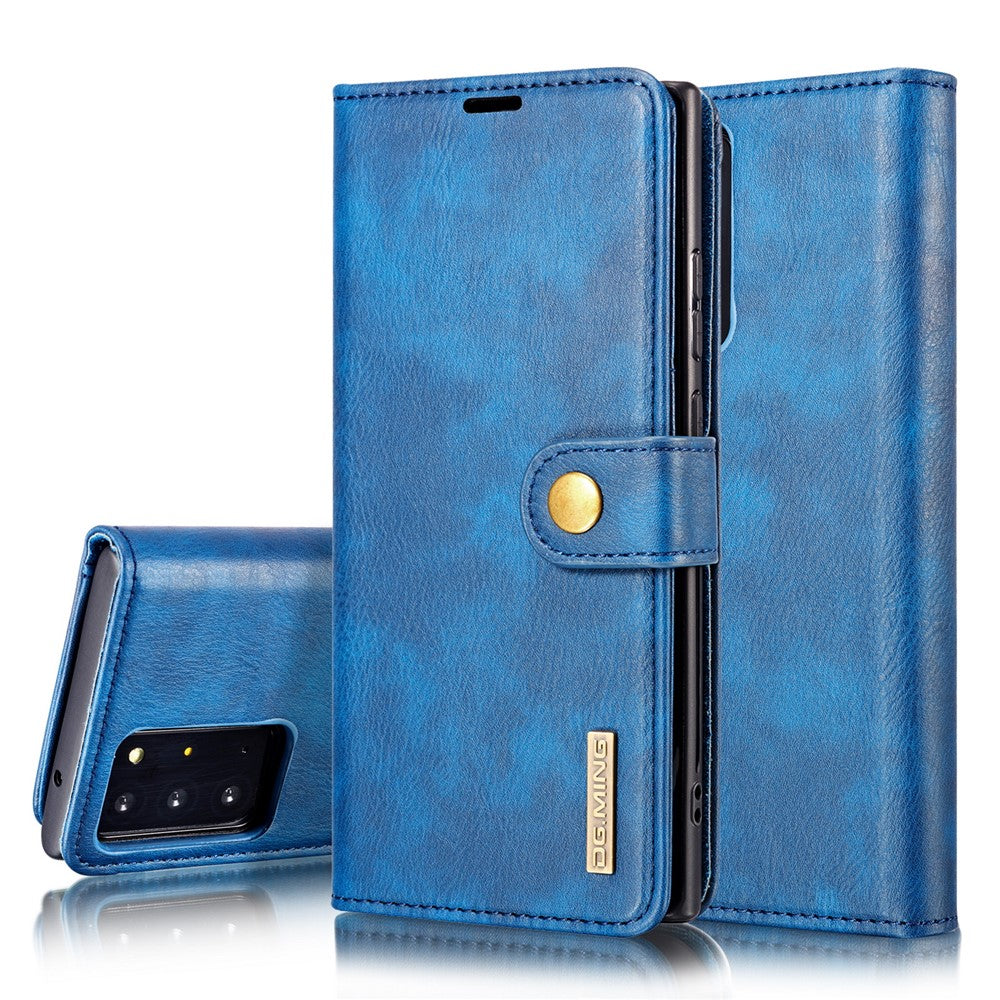 DG.MING For Samsung Galaxy Note20 Ultra / Note20 Ultra 5G Wallet Phone Case Detachable 2 in 1 Leather Shell Shockproof Flip Protective Cover