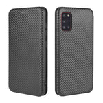 Carbon Fiber Skin Leather Auto-absorbed Shell for Samsung Galaxy A31