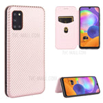 Selvabsorberende cover i kulfiberlook og læder til Samsung Galaxy A31