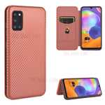 Selvabsorberende cover i kulfiberlook og læder til Samsung Galaxy A31