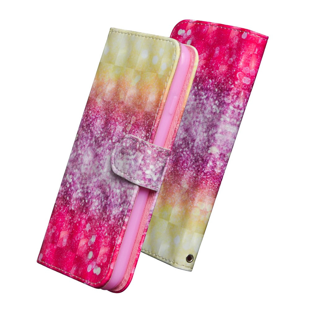 Light Spot Decor Mønster Tryk Læder Etui til Samsung Galaxy Note20/Note20 5G