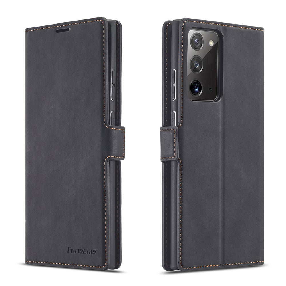FORWENW Fantasy Series Silky Touch Leather Mobile Phone Shell for Samsung Galaxy Note20/Note20 5G
