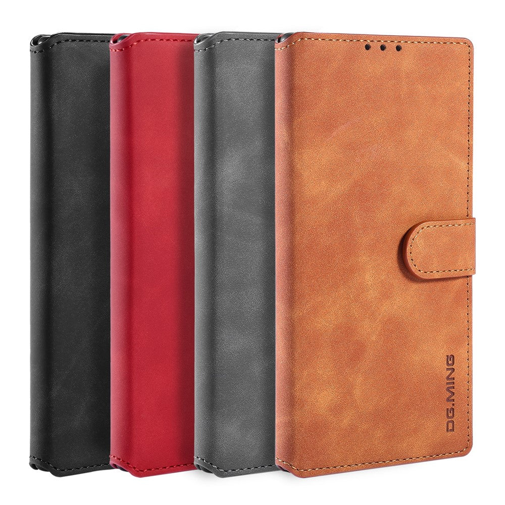 DG.MING Retro Leather Wallet Stand Cover for Samsung Galaxy Note20 Ultra/Note20 Ultra 5G
