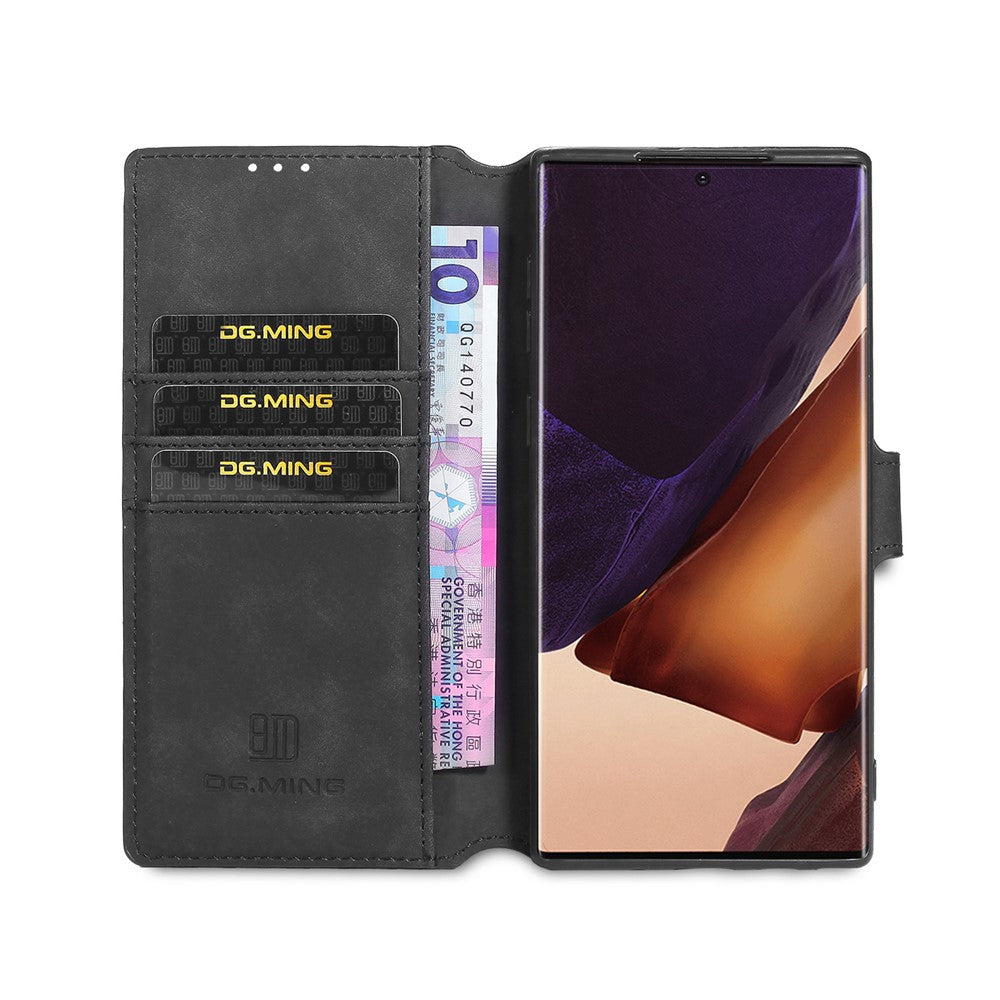 DG.MING Retro Leather Wallet Stand Cover for Samsung Galaxy Note20 Ultra/Note20 Ultra 5G