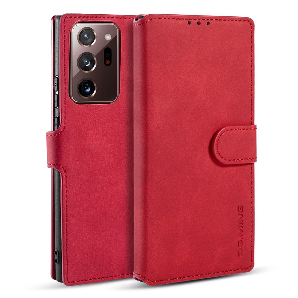 DG.MING Retro Leather Wallet Stand Cover for Samsung Galaxy Note20 Ultra/Note20 Ultra 5G