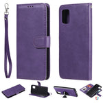 For Samsung Galaxy A31 Case 2 in 1 Detachable Magnetic Leather Wallet Mobile Cover with Strap