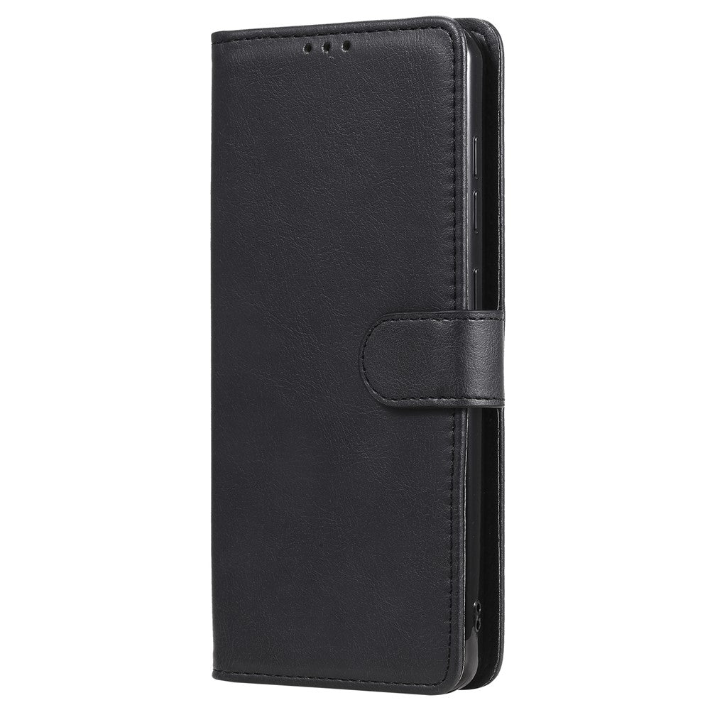 Til Samsung Galaxy A21s cover 2 i 1 aftageligt magnetisk læderpung mobilcover med rem