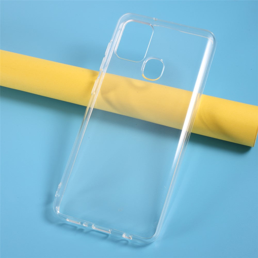 Transparent skridsikkert, tykt, blødt TPU-cover til Samsung Galaxy A21s