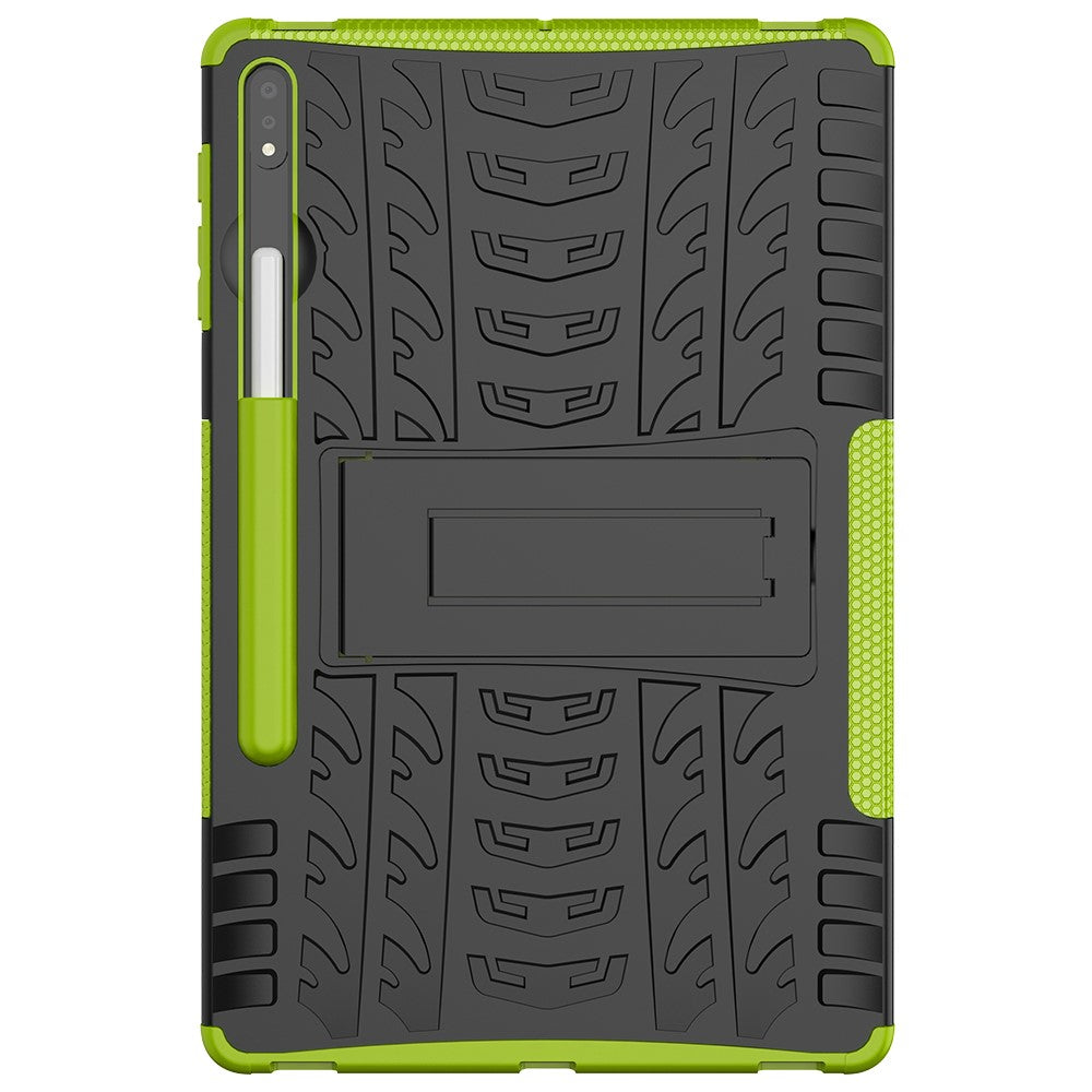 Cool Tyre Hybrid PC + TPU Protector Cover with Kickstand for Samsung Galaxy Tab S9+ / Tab S7+ / Tab S7 FE / S8+