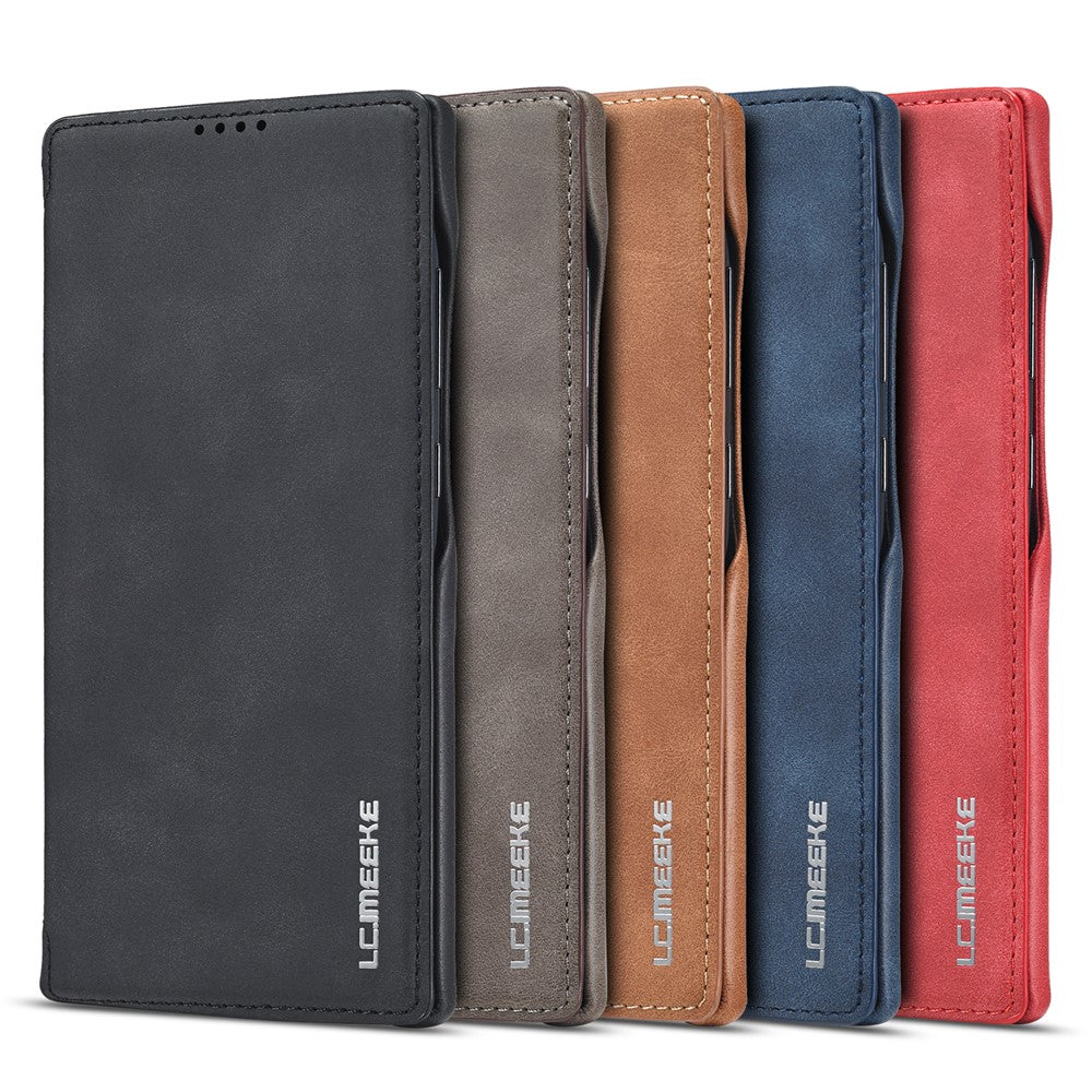 LC.IMEEKE Retro stil læder kortholder cover til Samsung Galaxy Note20 Ultra/Note20 Ultra 5G