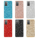 Glitterende pailletter belagt TPU-ramme + PC Hybrid Cover til Samsung Galaxy Note20 4G/5G