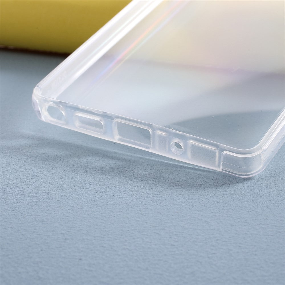 Hybrid PET + TPU + akryl fulddækkende gennemsigtigt cover til Samsung Galaxy Note20 4G/5G