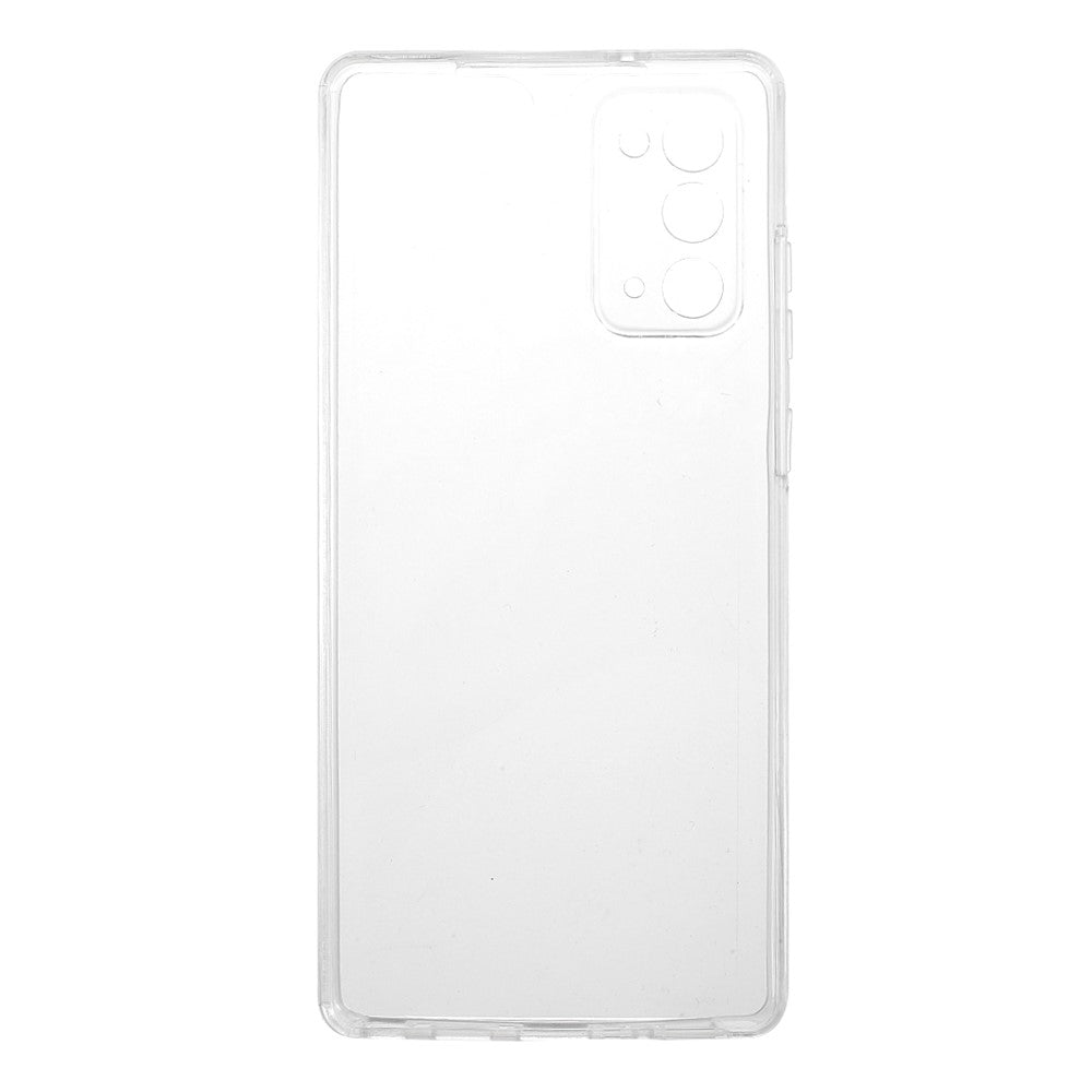 Hybrid PET + TPU + akryl fulddækkende gennemsigtigt cover til Samsung Galaxy Note20 4G/5G