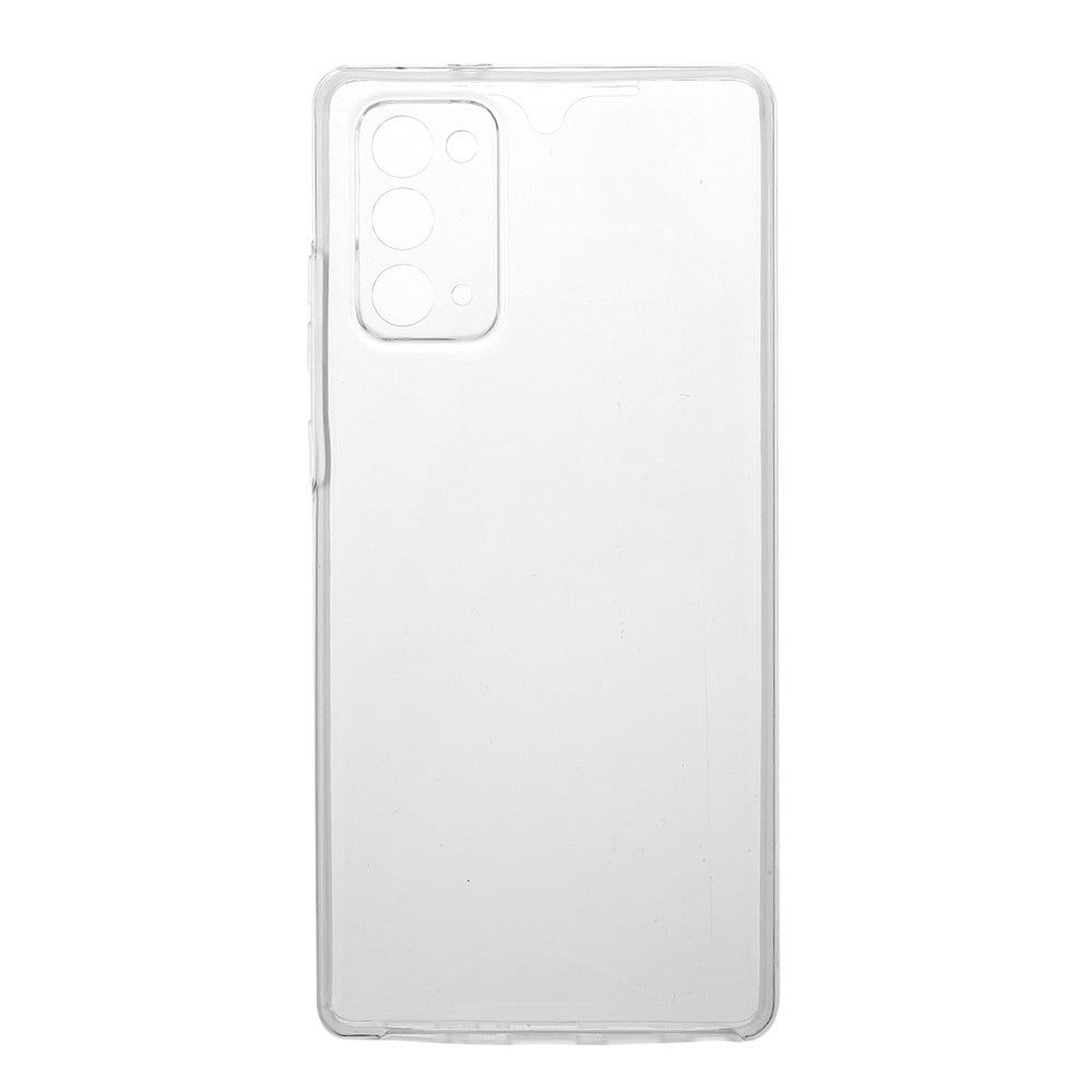 Hybrid PET + TPU + akryl fulddækkende gennemsigtigt cover til Samsung Galaxy Note20 4G/5G