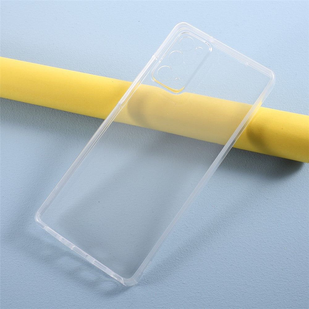 Hybrid PET + TPU + akryl fulddækkende gennemsigtigt cover til Samsung Galaxy Note20 4G/5G