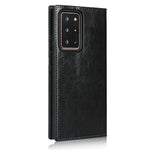 Crazy Horse Genuine Leather Wallet Cover Case for Samsung Galaxy Note20 Ultra/Note20 Ultra 5G