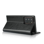 Crazy Horse Genuine Leather Wallet Cover Case for Samsung Galaxy Note20 Ultra/Note20 Ultra 5G