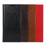 Crazy Horse Genuine Leather Wallet Cover Case for Samsung Galaxy Note20 Ultra/Note20 Ultra 5G