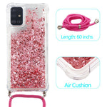 Glitterpulver Kvicksand TPU Bagcover til Samsung Galaxy A51 SM-A515