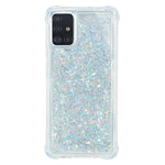 Pure Color Glitter Powder Quicksand TPU Cover til Samsung Galaxy A51 SM-A515