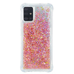 Pure Color Glitter Powder Quicksand TPU Cover til Samsung Galaxy A51 SM-A515