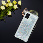 TPU-cover med ren farve, glimmerpulver og kviksand-stil til Samsung Galaxy A21s
