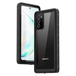 REDPEPPER for Samsung Galaxy Note20 4G/5G IP68 Waterproof Phone Case [Support Fingerprint Unlock ] [Clear Back]