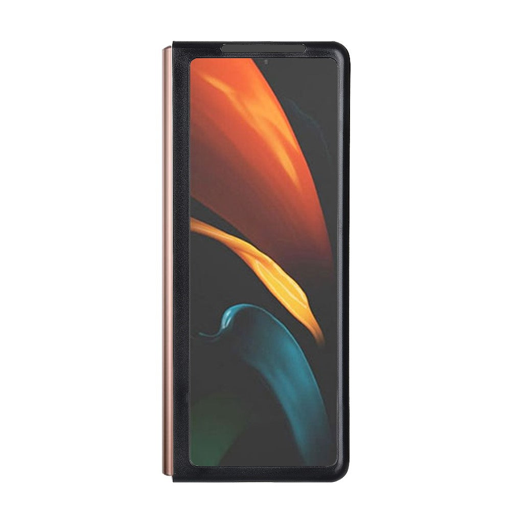 Leather Coated Hard PC Case for Samsung Galaxy Z Fold2 5G