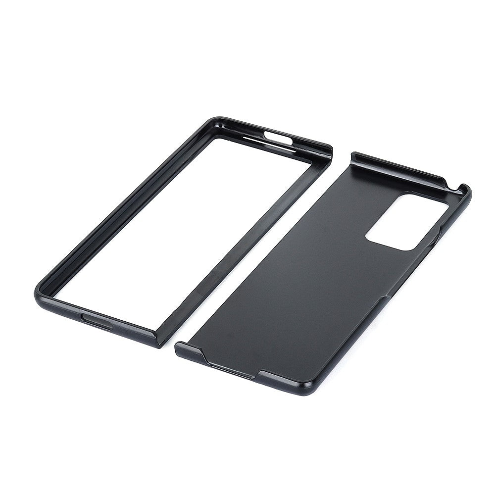 Leather Coated Hard PC Case for Samsung Galaxy Z Fold2 5G